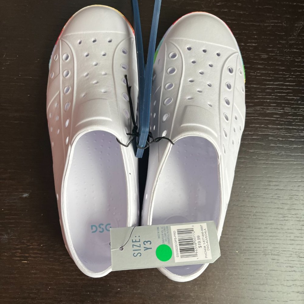 New Girl's DSG White Sandals Size Y3 - Picture 3 of 3